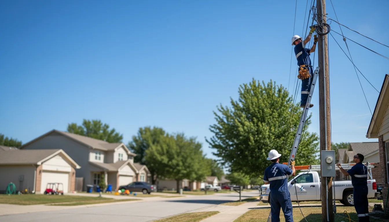 Residential electrician providing installation services in Kingfield, ME